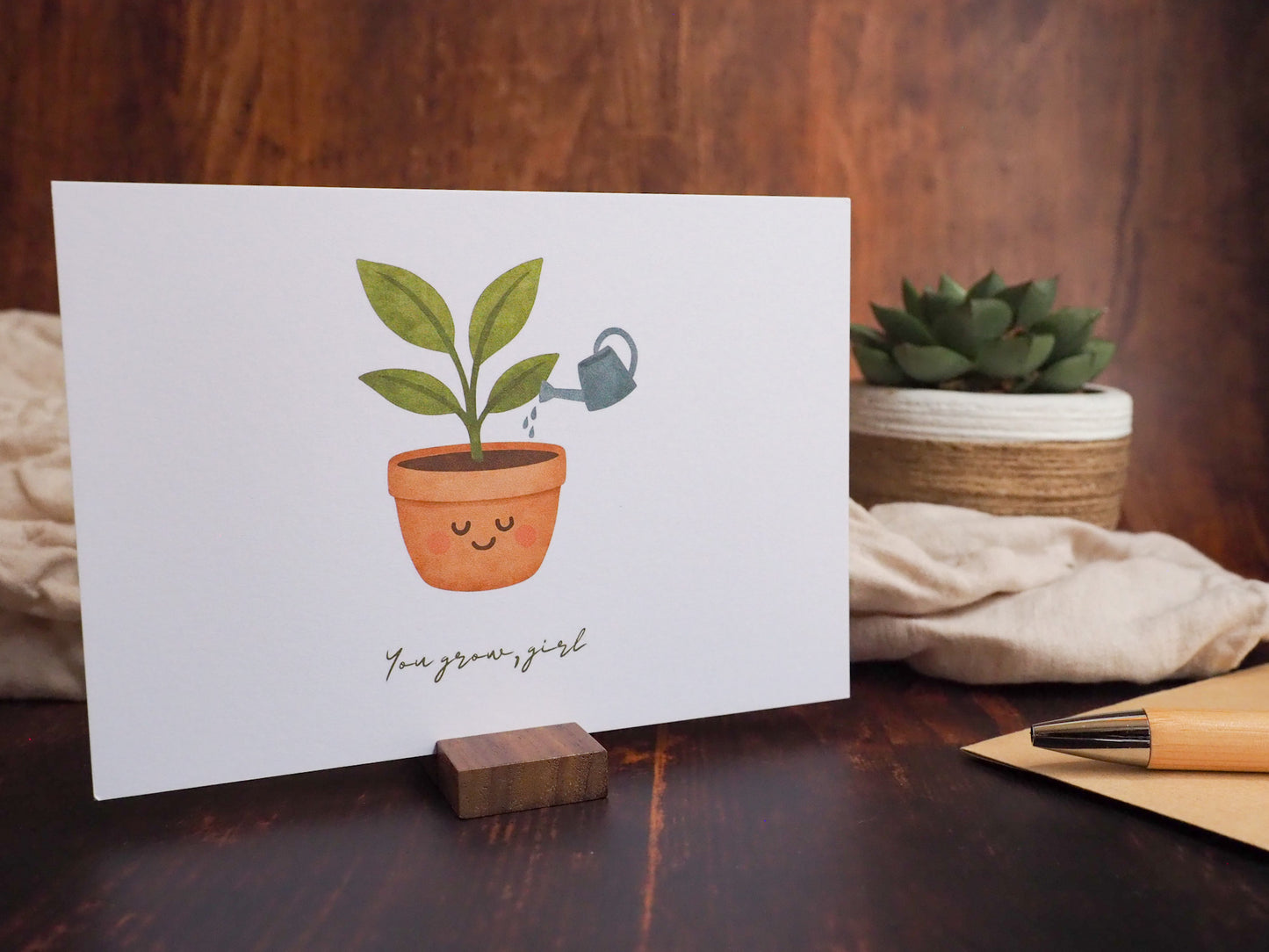 Grußkarte - You grow, girl