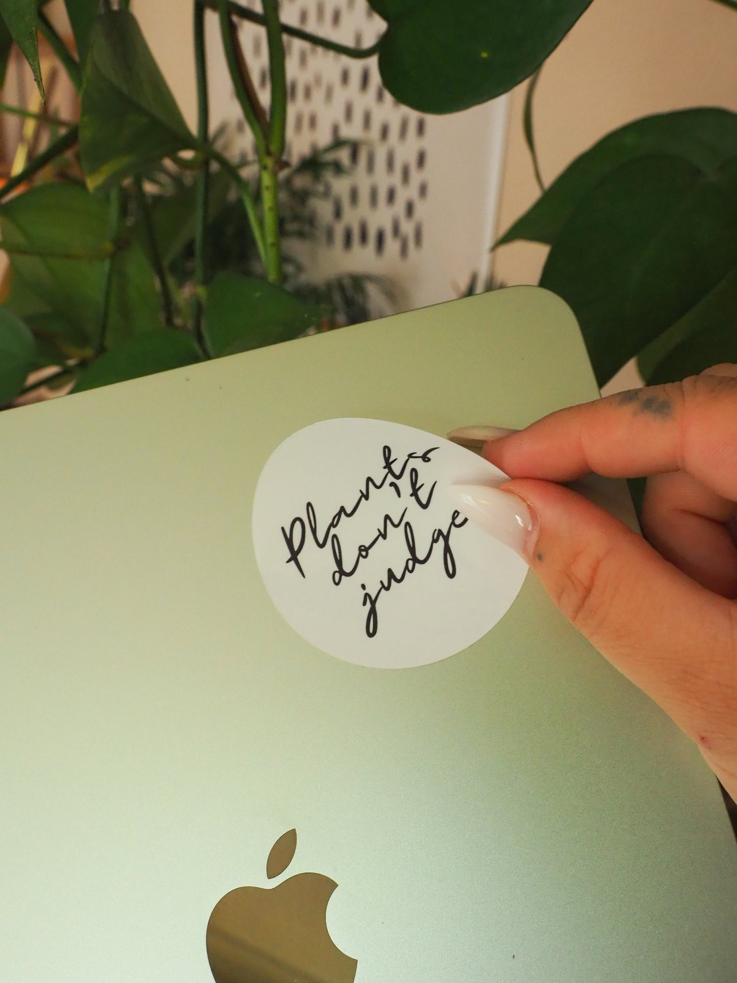 Sticker - Plants don't judge