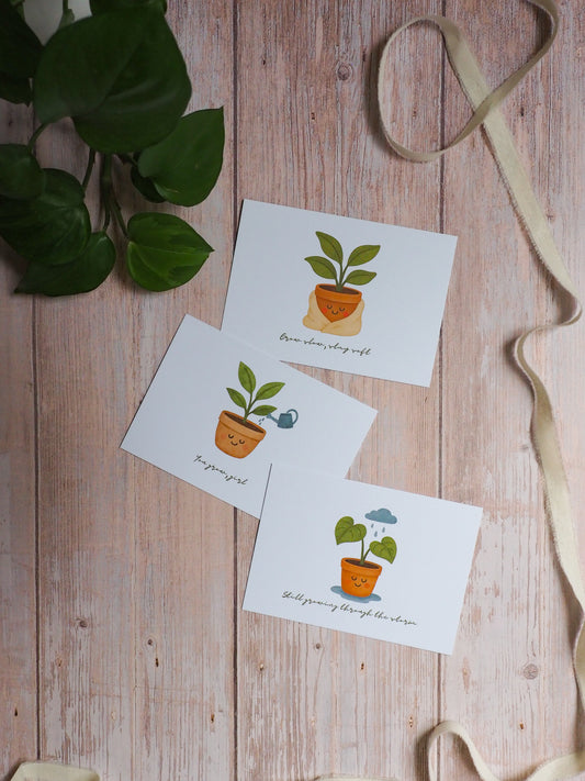Grußkarten-Bundle "Grow Softly"