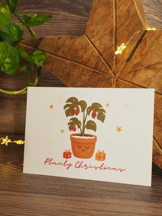 Grußkarte - Planty Christmas